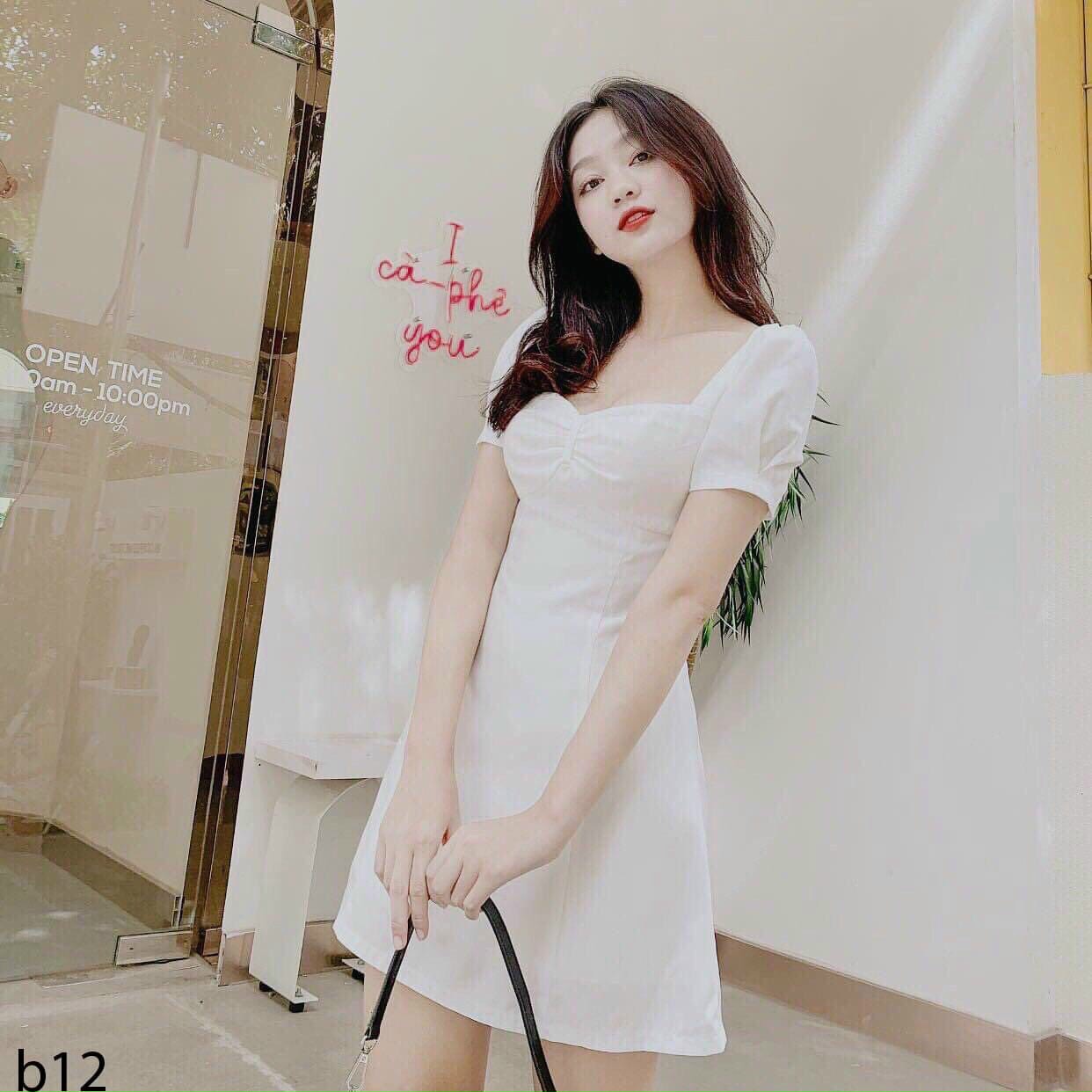 ĐẦM SUÔNG CỔ TIM SIÊU XINH