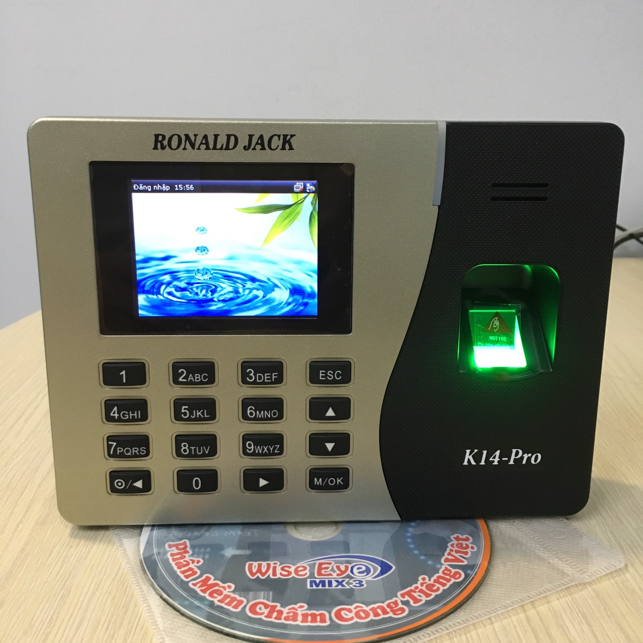 Máy chấm công Ronald Jack K14-Pro ( Quản lý 3.000 vân tay / thẻ từ)