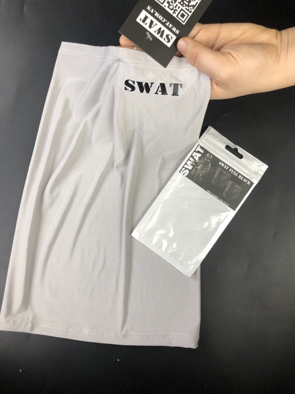 Khăn đa năng Swat màu xám siêu đẹp