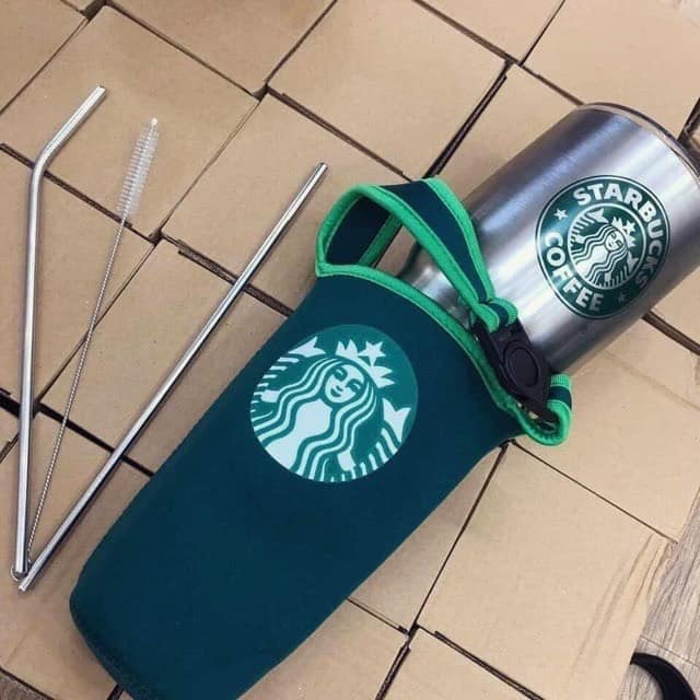 LY GIỮ NHIỆT STARBUCKS BẠC