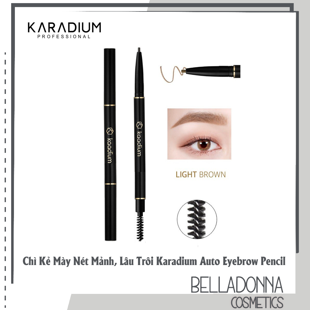 [HCM] Chì Kẻ Mày Nét Mảnh Lâu Trôi Karadium Auto Eyebrow Pencil