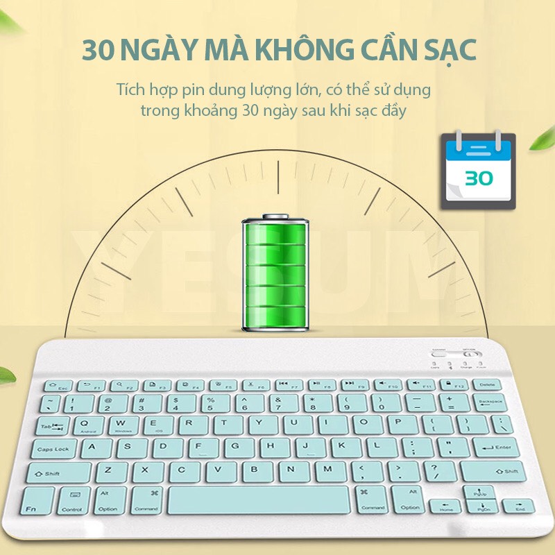 Bàn phím bluetooth và chuột cho điện thoại máy tính Windows/MAC/Android/iOS/điện/iPad/máy tính bảng không tiếng ồn pin sạc