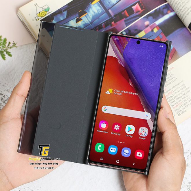 Bao da Smart Clear View Cover Samsung Galaxy Note 20 /Note 20 5G Fullbox