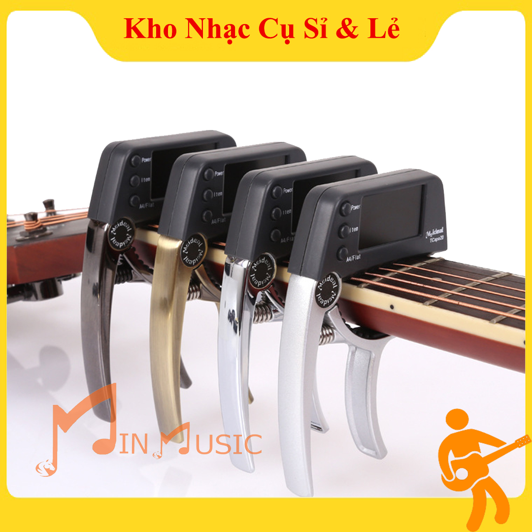 Capo Guitar có tích hợp Tuner lên dây đàn ( Capo Và Tuner Guitar )