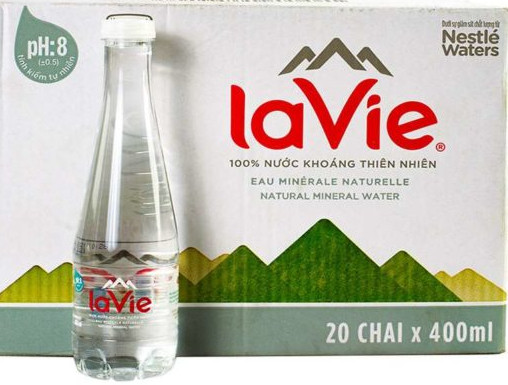 Nước Khoáng Lavie Thùng 20 Chai (400ML/Chai)