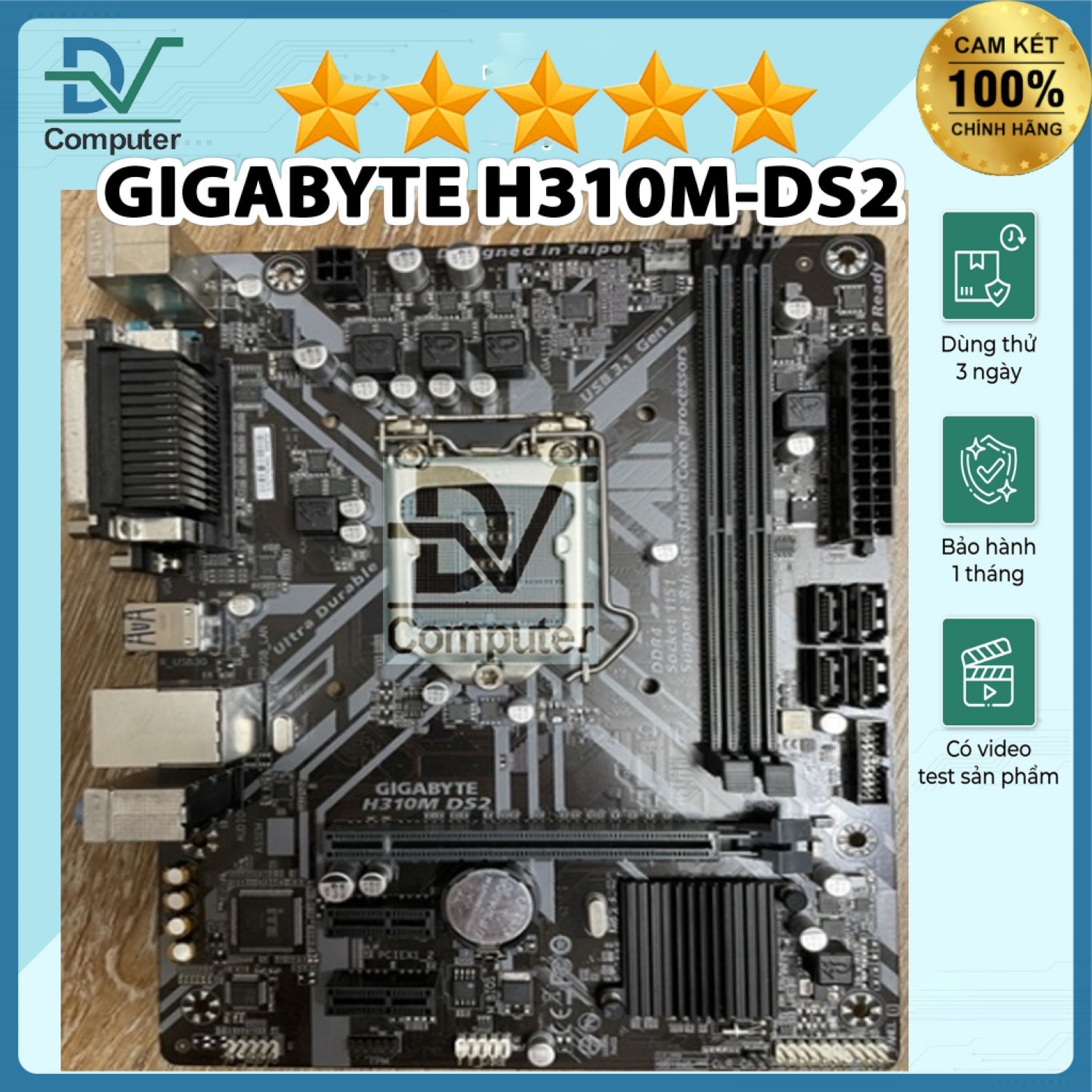 H310 GIGABYTE M-DS2 (Socket1151-V2) (BH 1 tháng)