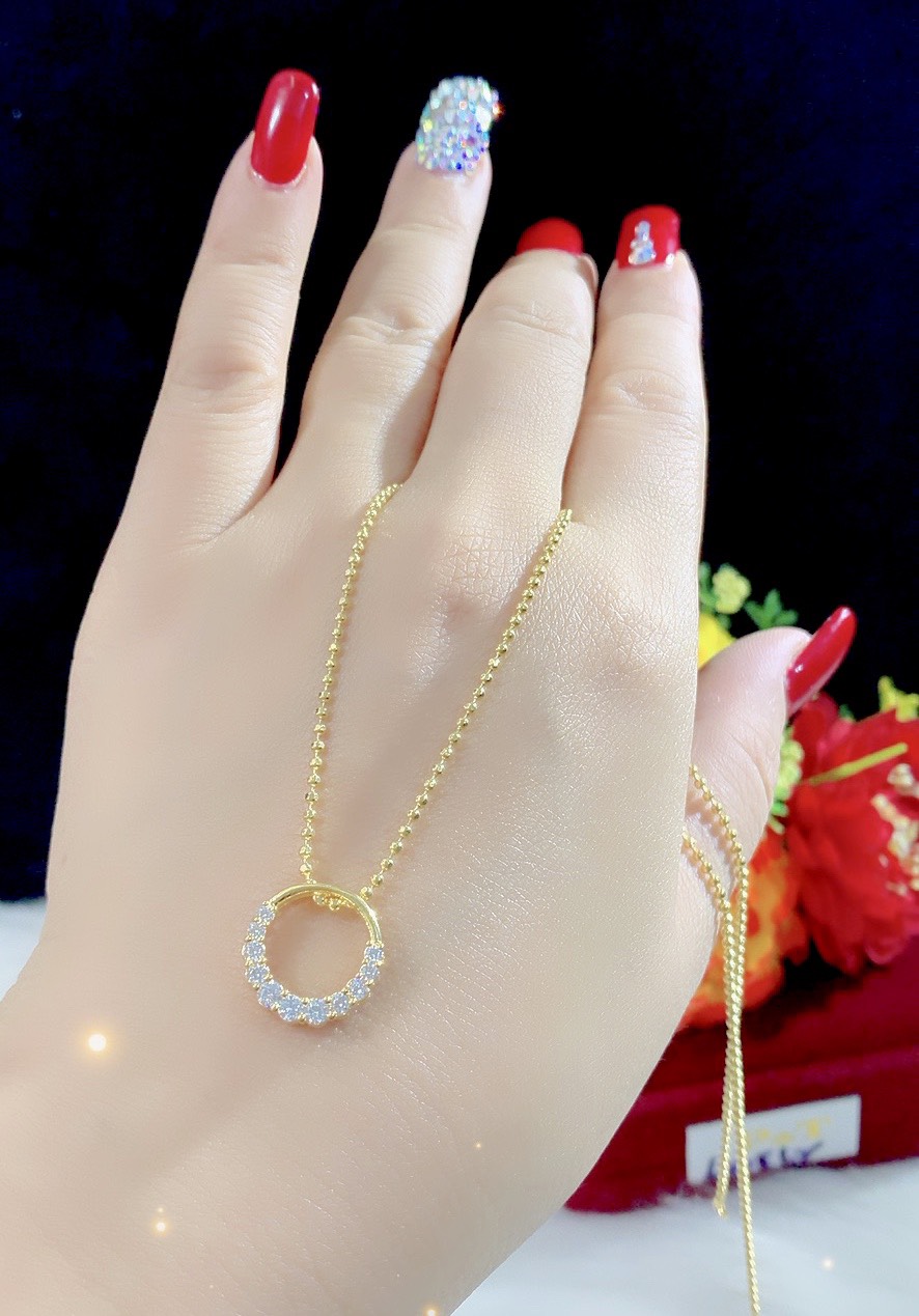 Dây chuyền nữ mạ 18k cao câp P420