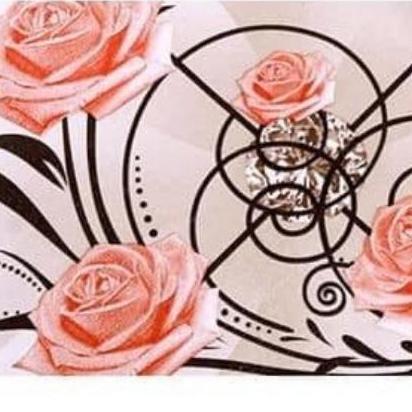 10m giấy dán tường sẵn keo hoa hồng ruby khổ 45cm
