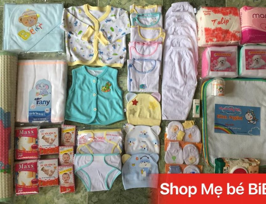 Set đồ sơ sinh cơ bản cho bé trai
