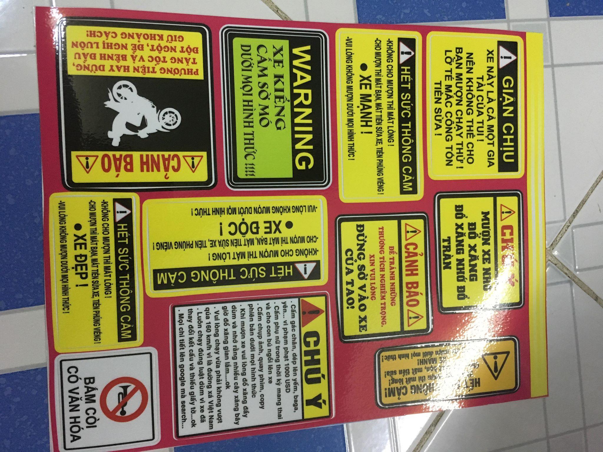 [HCM]Sét tem cảnh báo giận chịu