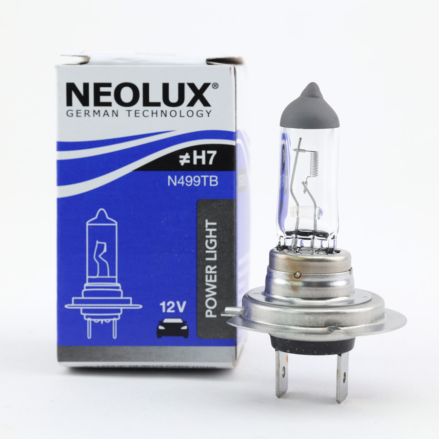 Bóng đèn halogen power light osram neolux h7 12v 24v - nhập khẩu chính hãng