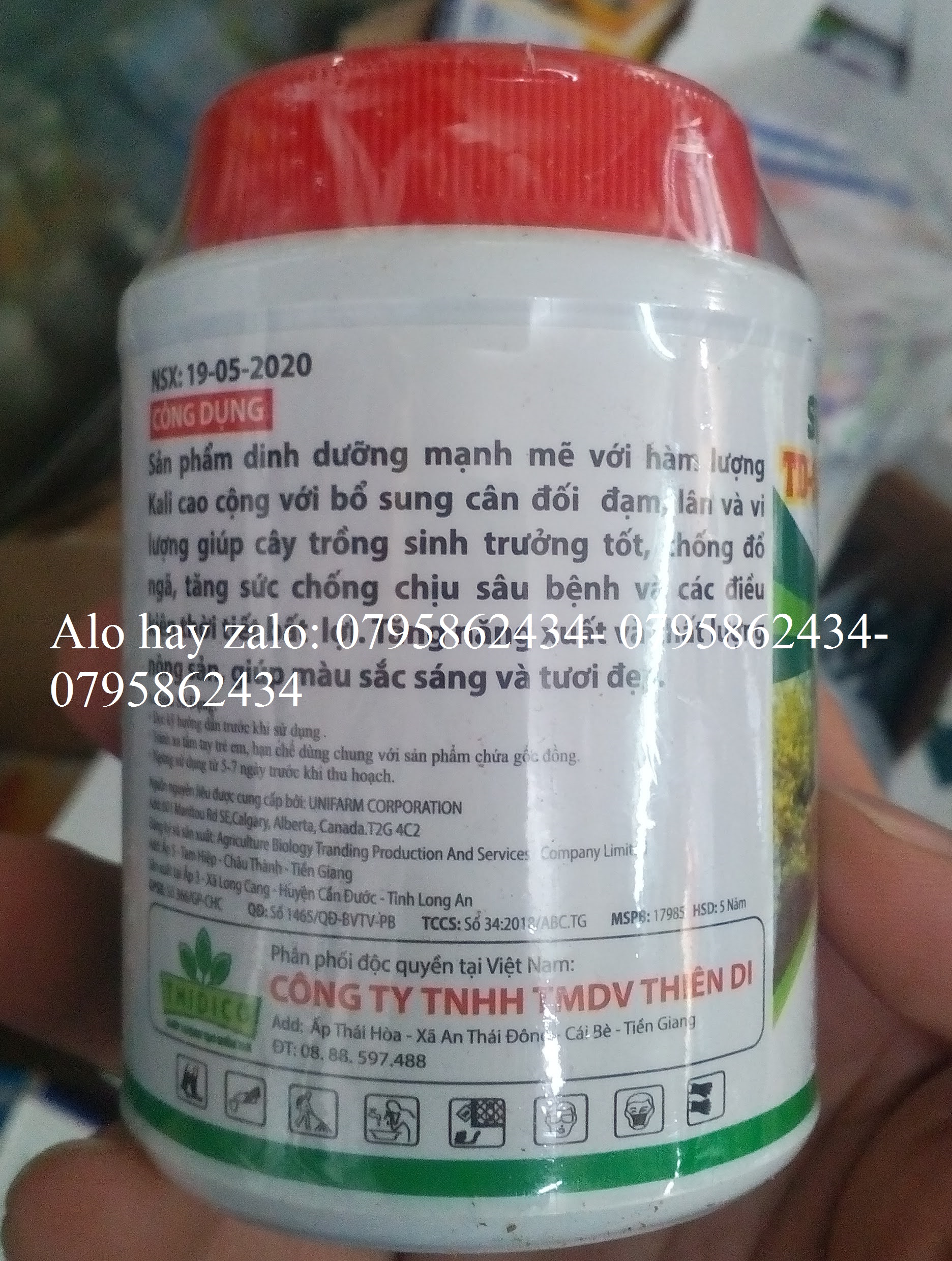 Siêu Kali Phần Lan và CANADA 100gr