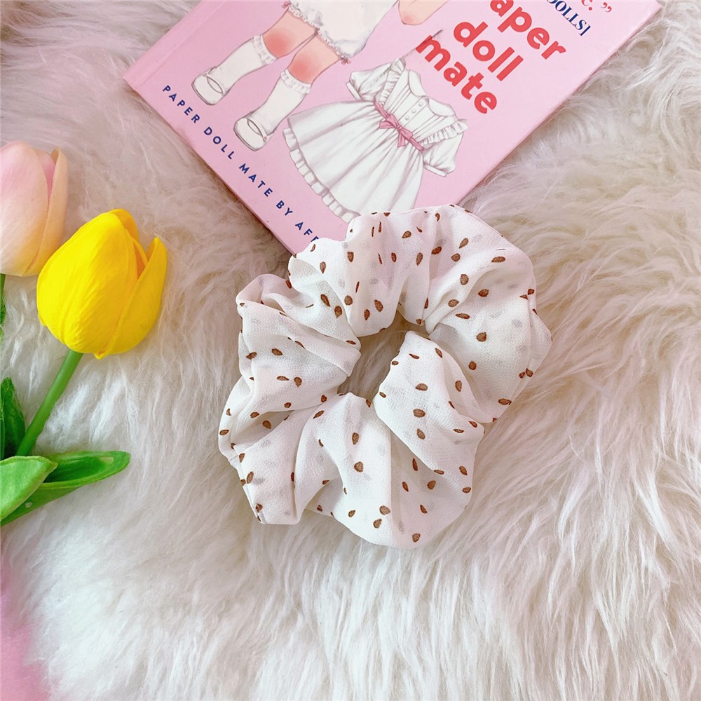 Buộc tóc scrunchies chấm bi 1021N -HD247