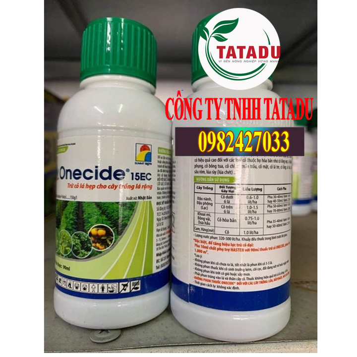 Onecide 15ec - thuốc trừ cỏ lá hẹp cho cây trồng lá rộng chai 450ml