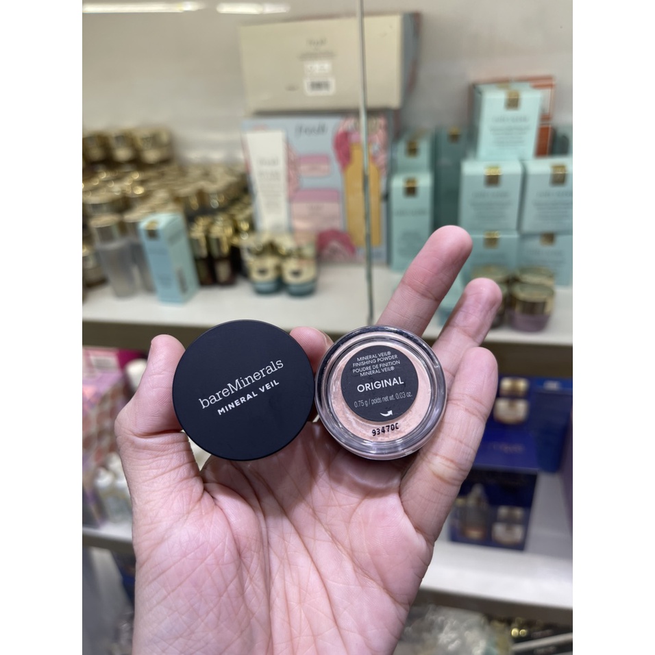 Phấn phủ bột khoáng bare minerals mineral veil finishing powder in original color minisize 0.75g