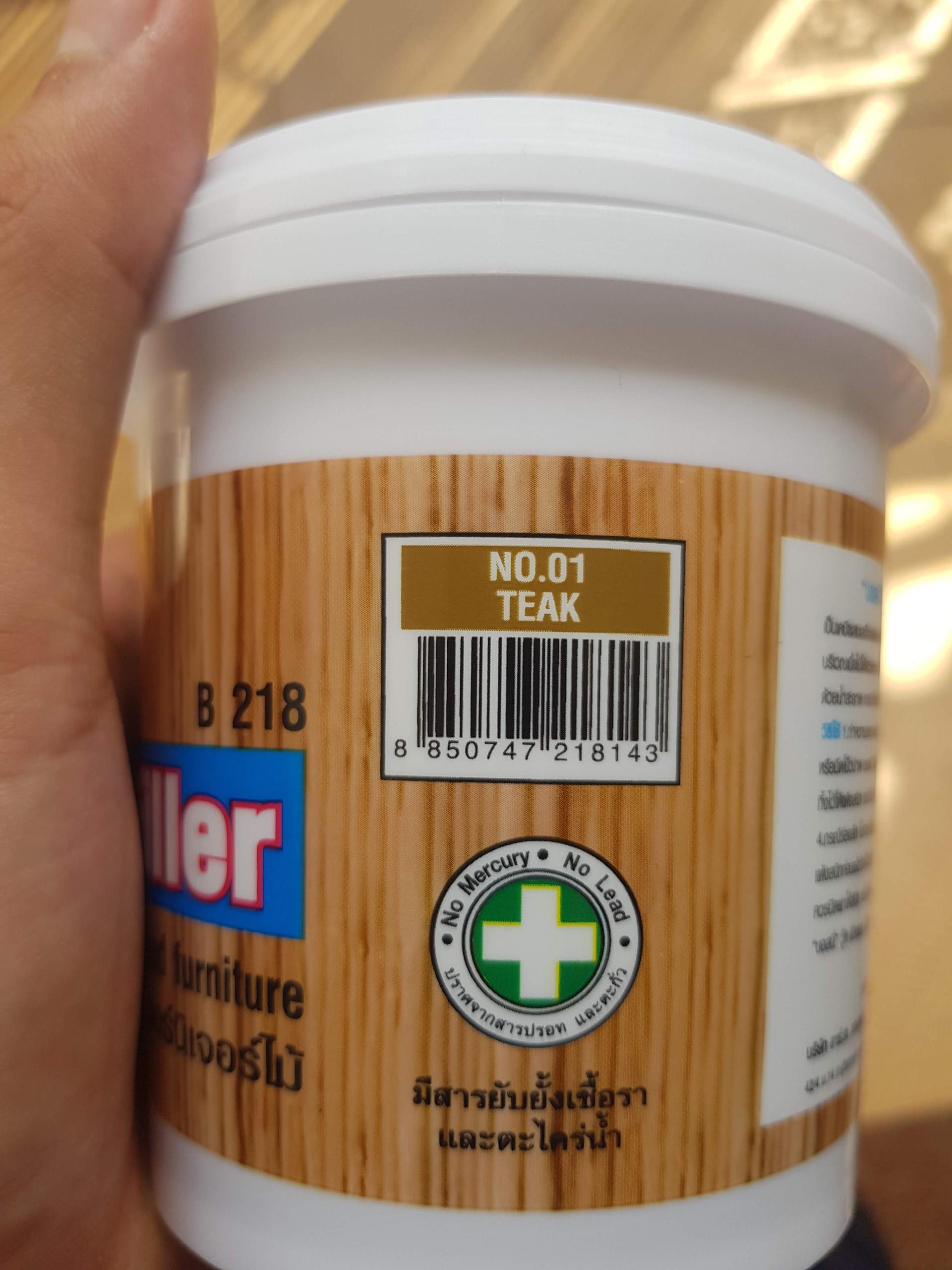 [HCM]Bột trét gỗ Wood Filler Bosny( màu Teak)