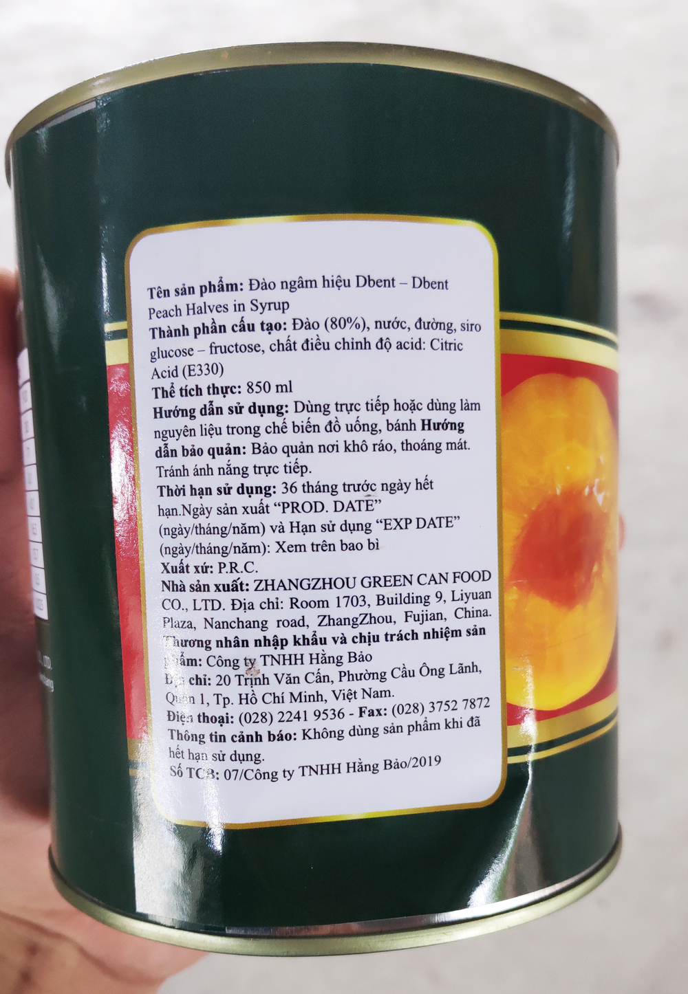 Đào Lon Peach Halves In Syrup 850Gr