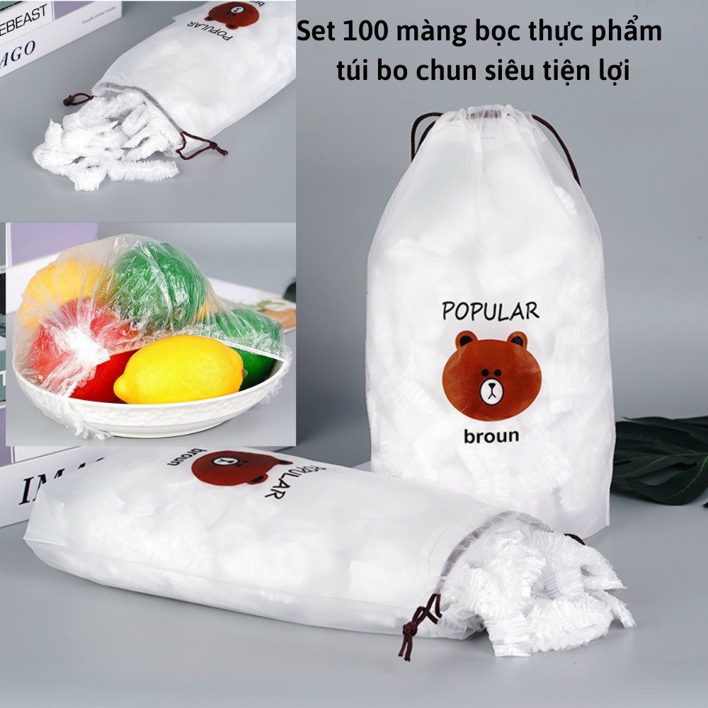 Combo 100 màn bọc thực phẩm
