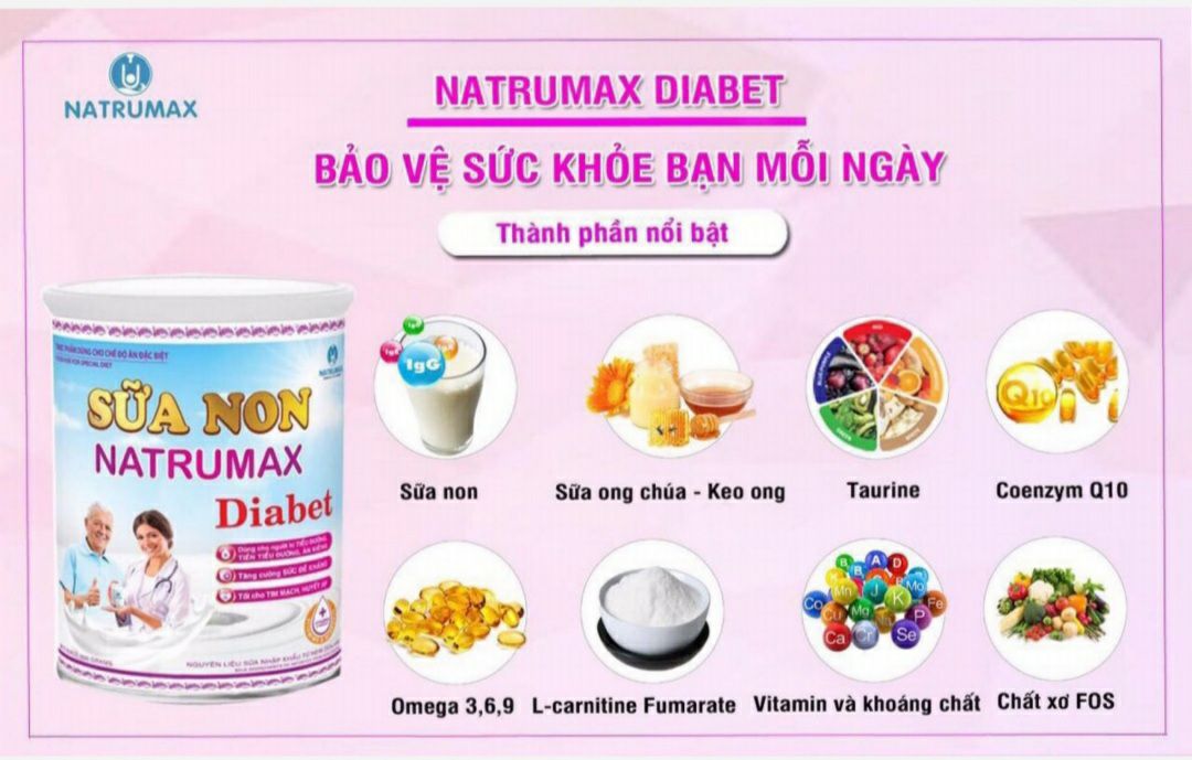 [HCM]Sữa non Natrumax Diabet 800g