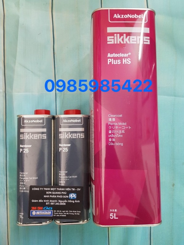 1 Bộ dầu bóng chống xước Sikkens HS giá bao gồm 5 lít bóng và 2 lít cứng