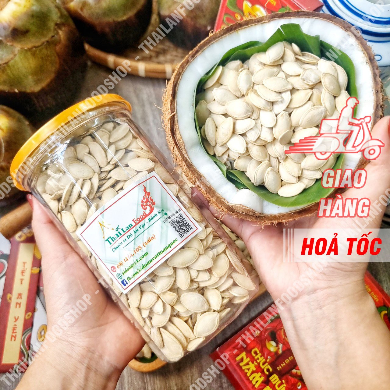 Hạt Bí Ngô Rang Tay Duy Ký - Lon 350Gr