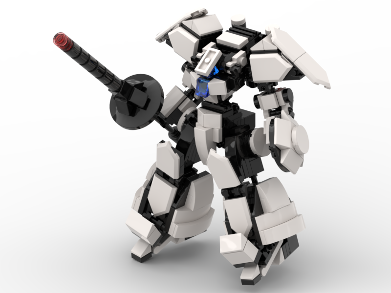 Le Go Đồ Chơi Lắp Ráp Robot Mech Moc Steel White
