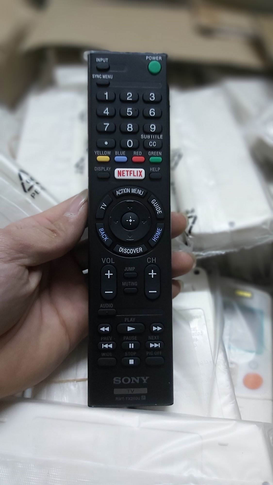 điều khiển tivi sony tx200u zin