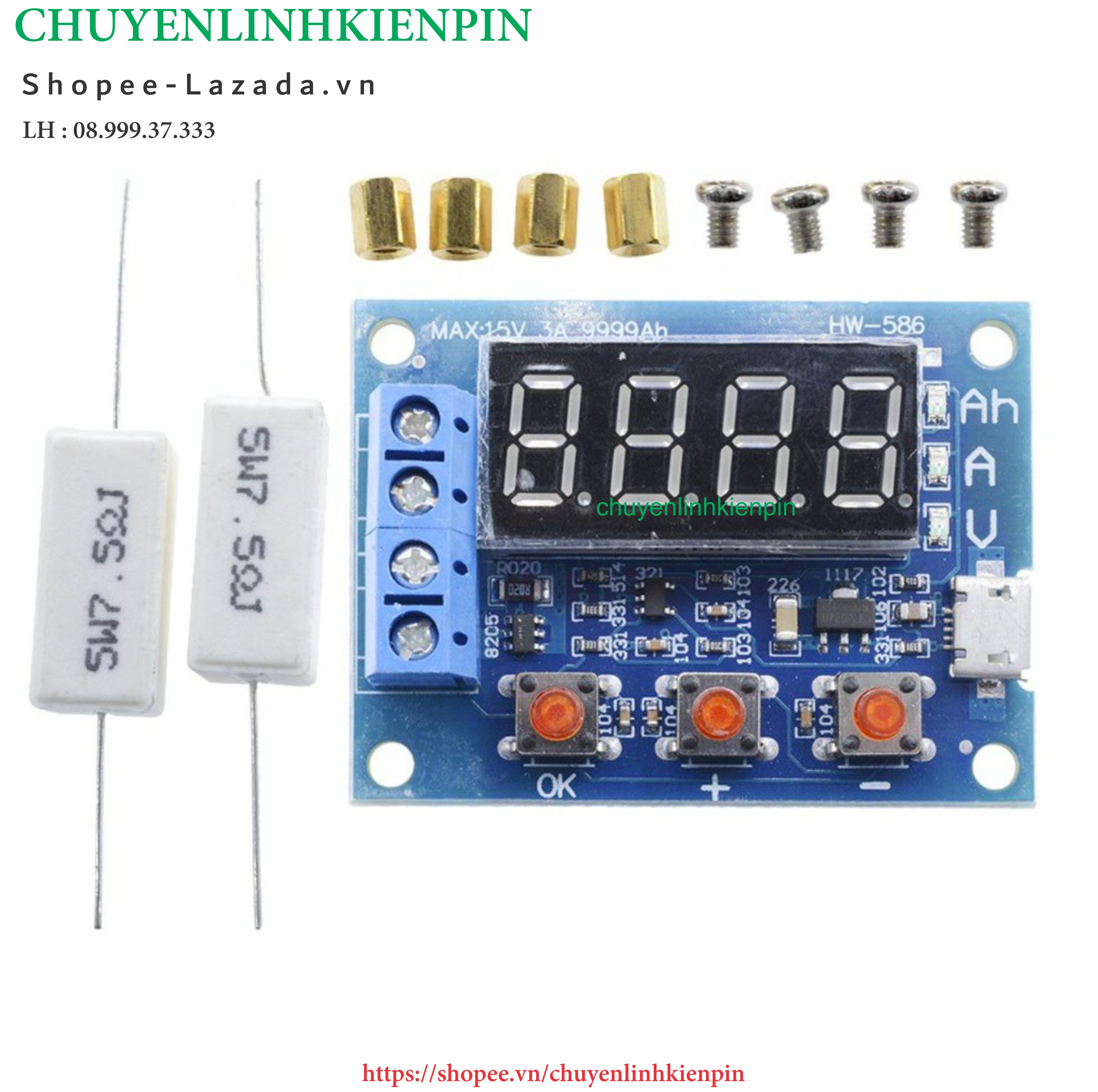 Mạch test dung lượng Pin và Acquy  ( BL64 117 )