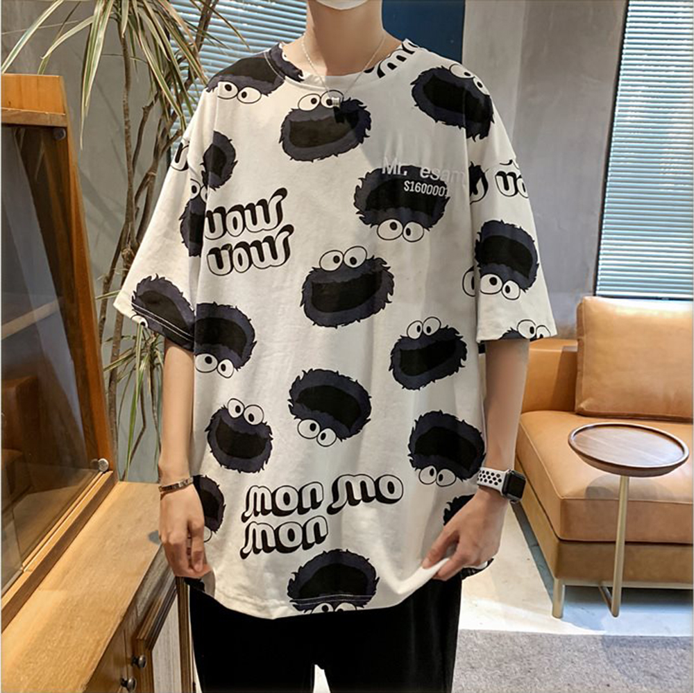 Áo Thun Nam Nữ Cổ Tròn Tay Ngắn MR.SESAM In Hoạ Tiết Hoạt Hình Thời Trang Hàn Quốc Hot Trend 2021 FASHION4MENHCM AO TOP NAM 90000166C