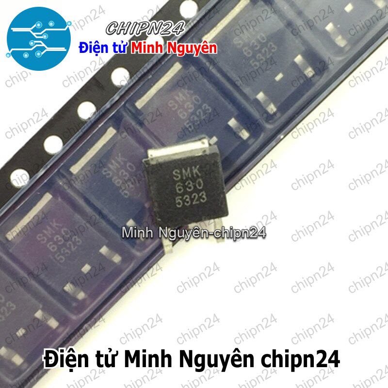 [2 con] (SOP) Mosfet Dán SMK630 TO-252 9A 200V Kênh N (SMD) (SMK630D K630 630) - HH005965