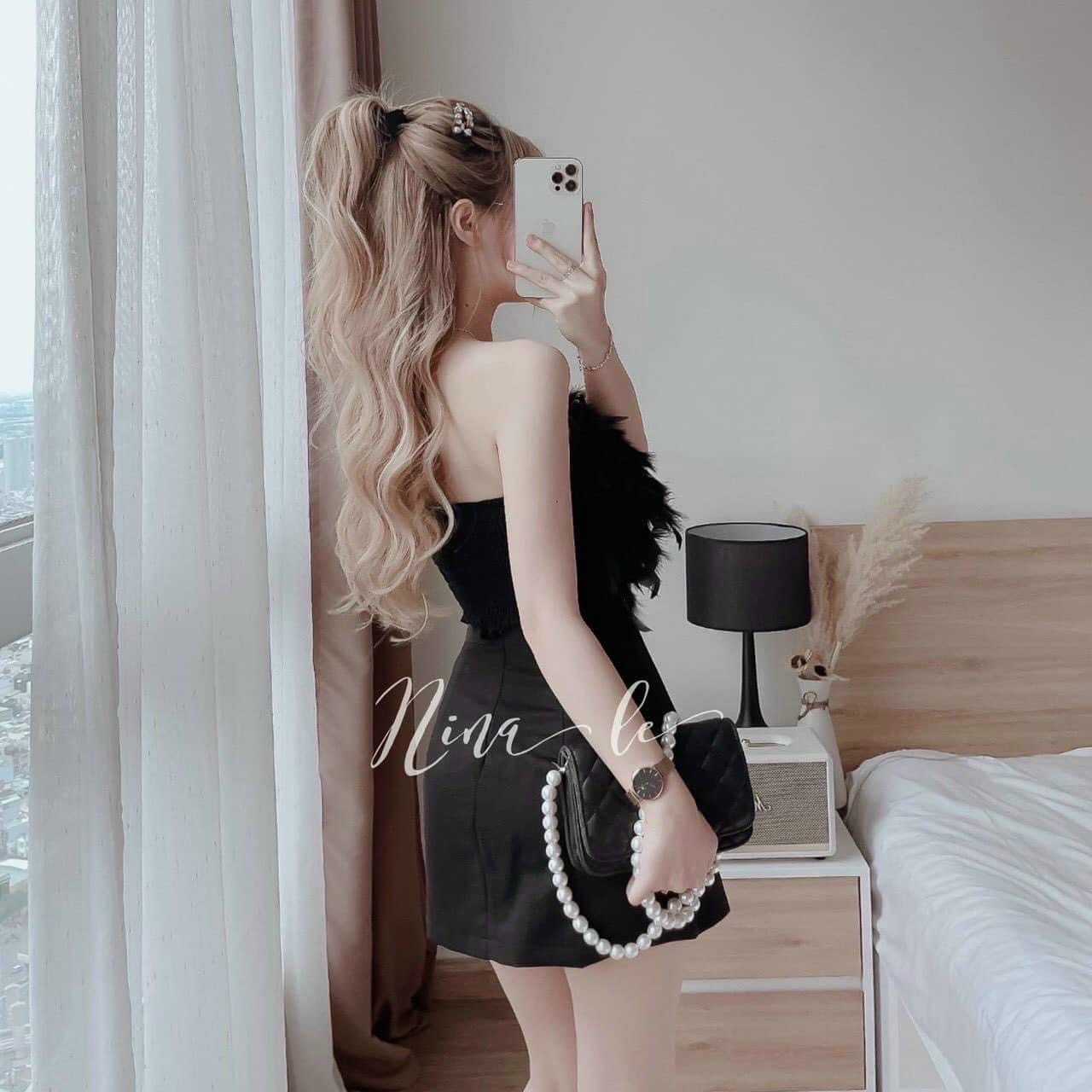 Sét Bộ Áo Lông + Chân Váy Tapta Sang Mịn