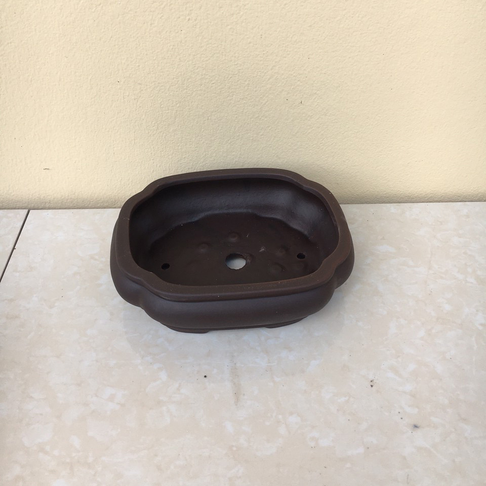 Chậu bonsai Áng mây đất nung mini gốm Bát tràng 1 size BM-65