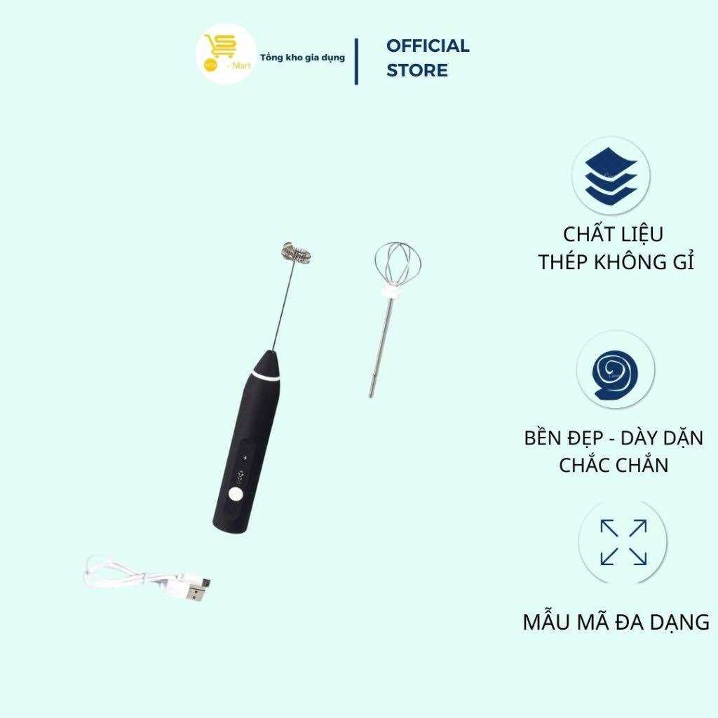 Máy Đánh Trứng/ Tạo Bọt Cafe, Capuchino Không Dây, Hỗ Trợ Sạc Tiện Lợi, Tiết Kiệm Thời Gian | MTA-MART