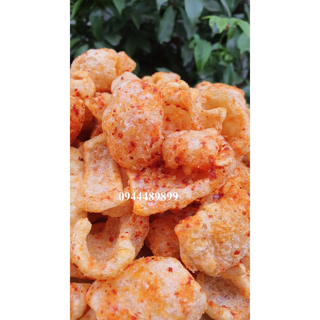 [Tết 2022]500gr DA HEO CHÁY TỎI 500g - đồ ăn vặt