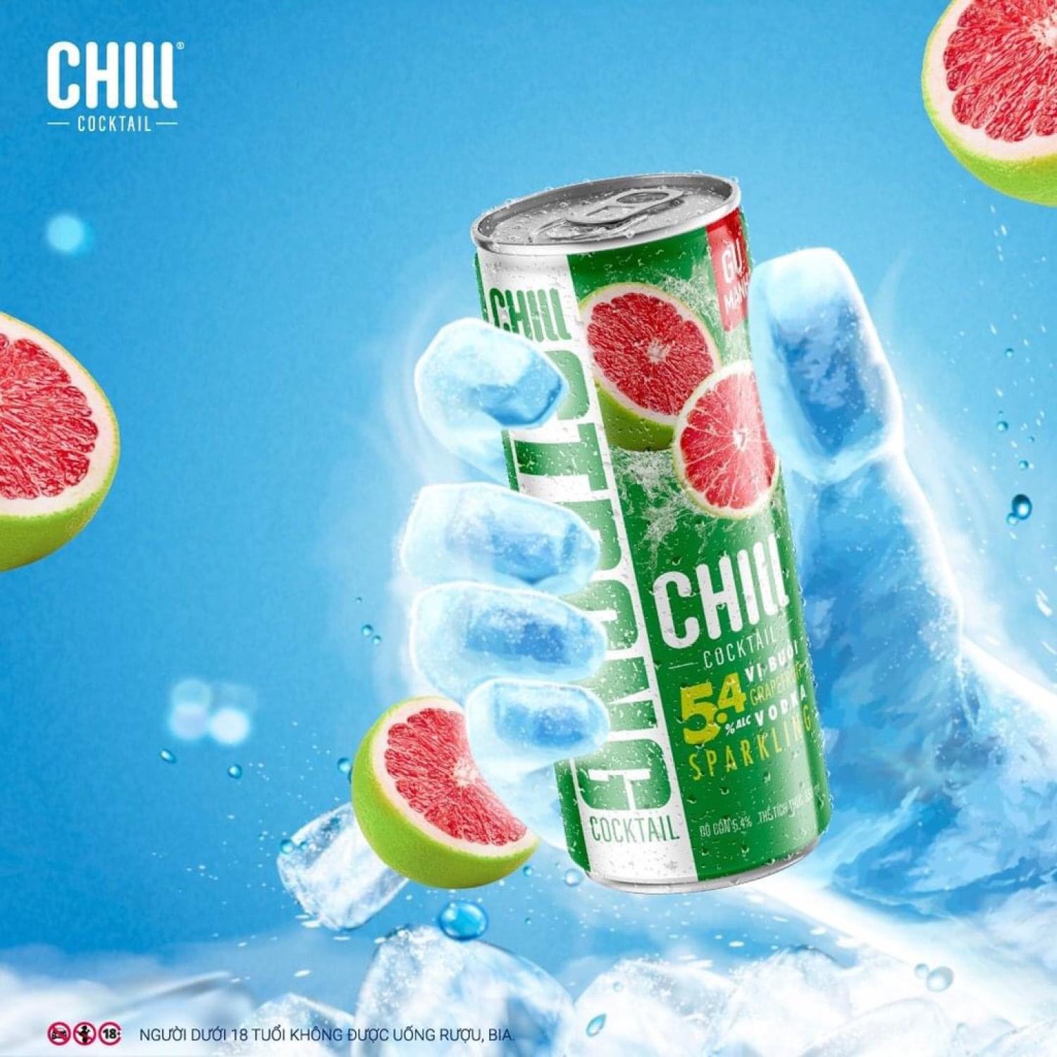 Thùng 6 lon STRONG CHILL COCKTAIL Mix - 330ml/lon