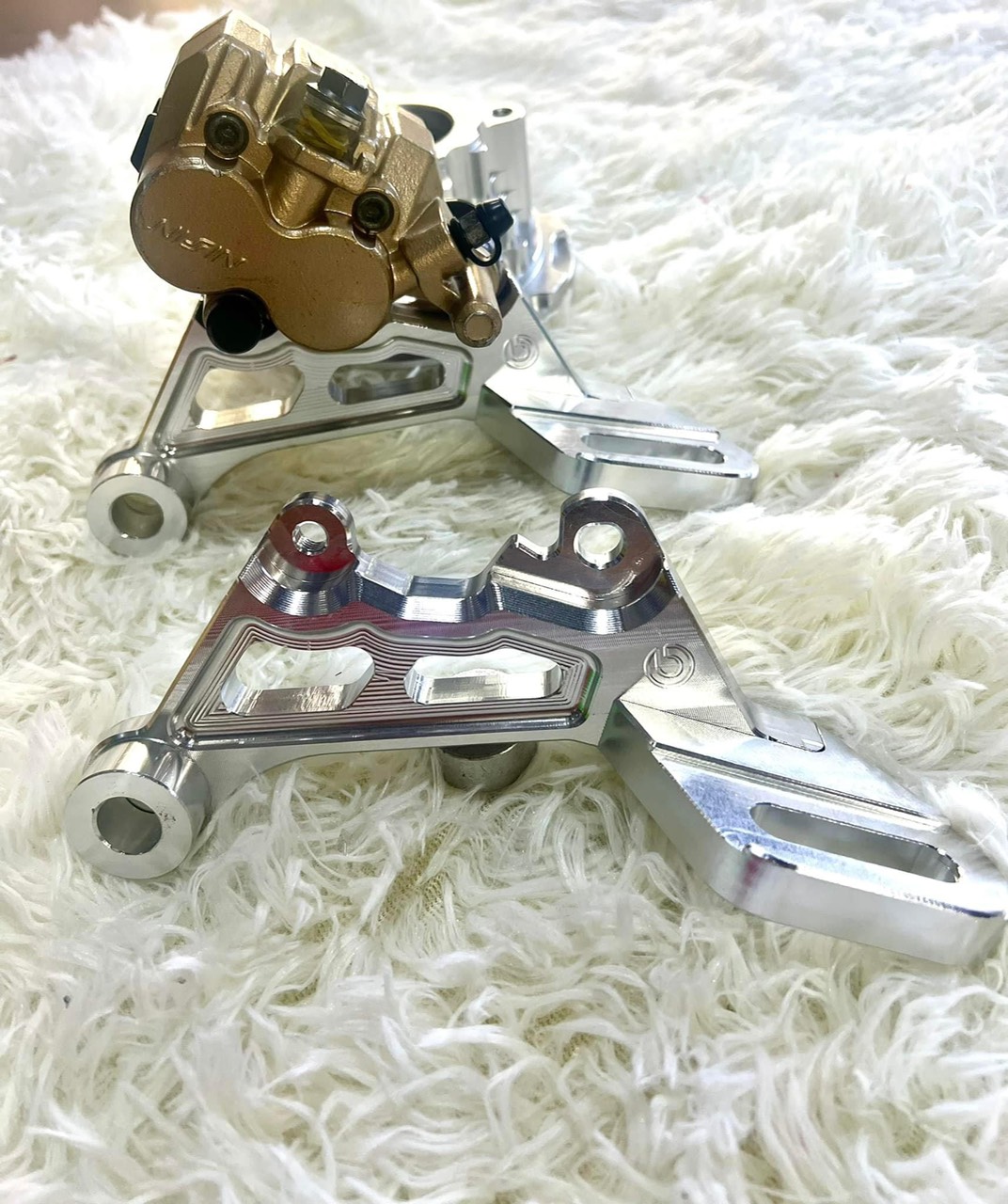 Pát heo sau ex 155/150/135 đĩa 220mm xài heo 2 pis trước ex135