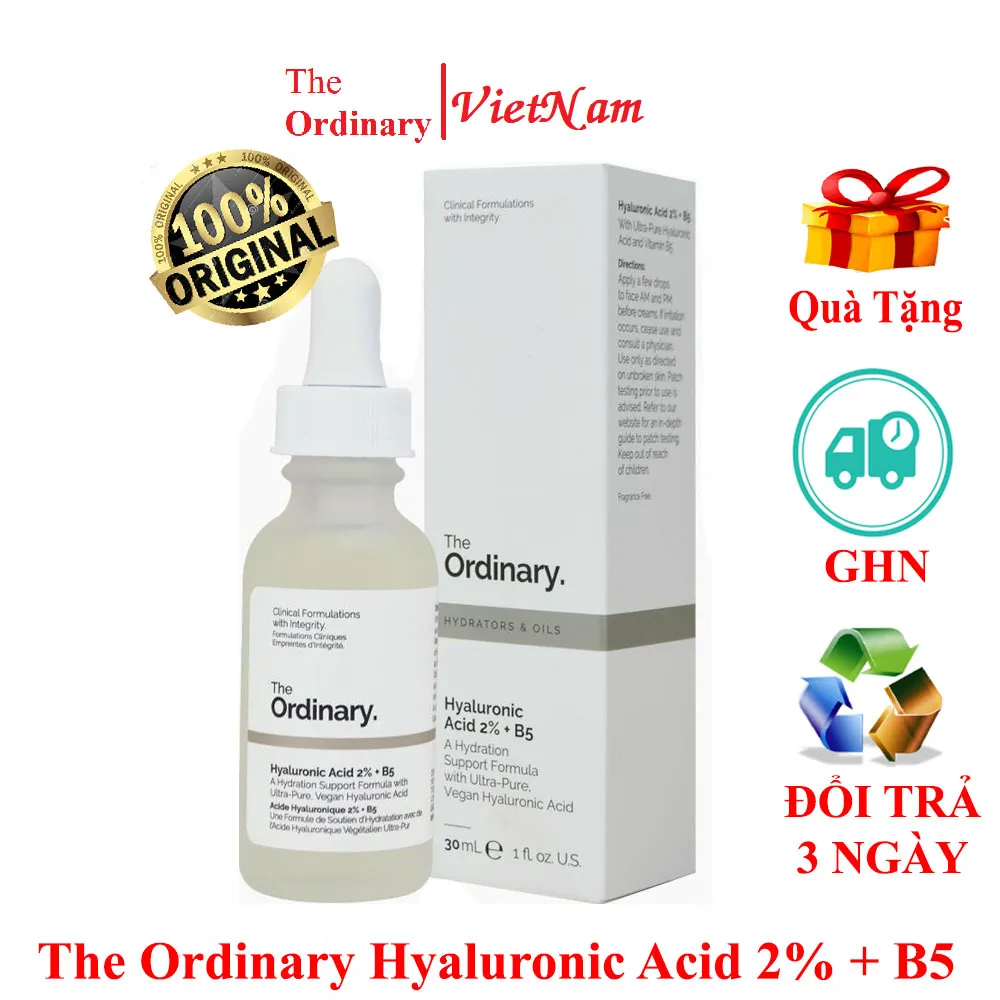 [HN] Serum Cấp Ẩm Cho Da The Ordinary Hyaluronic Acid 2% + B5 [Loại 30ml/60ml]