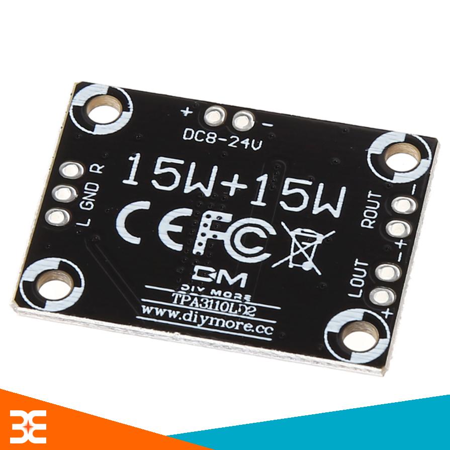 Module Khuyếch Đại Âm Thanh TPA3110 2x15W 8-24VDC 3A Class D