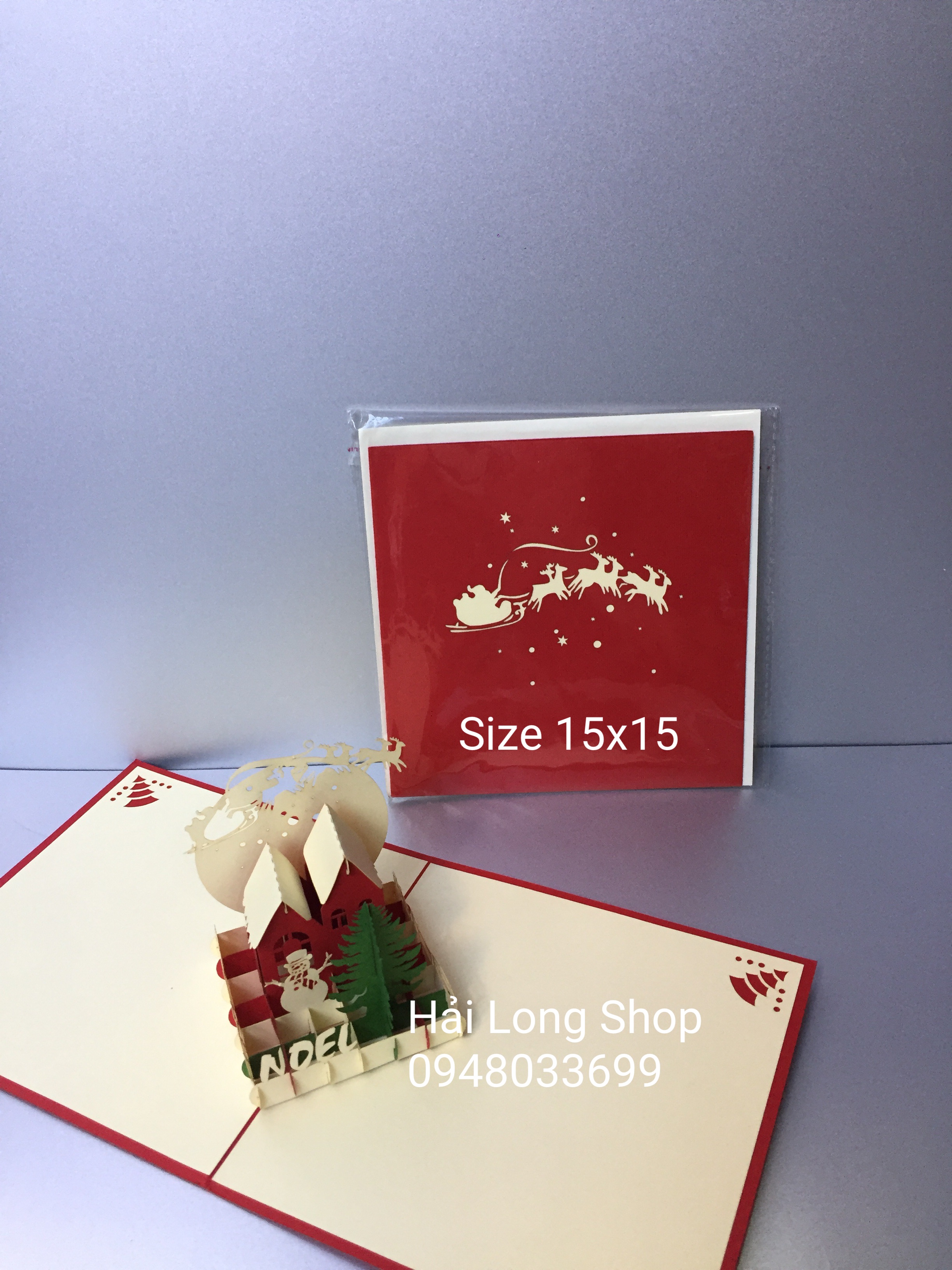 Khung Cảnh Giáng Sinh 1 - Noel - Thiệp 3D