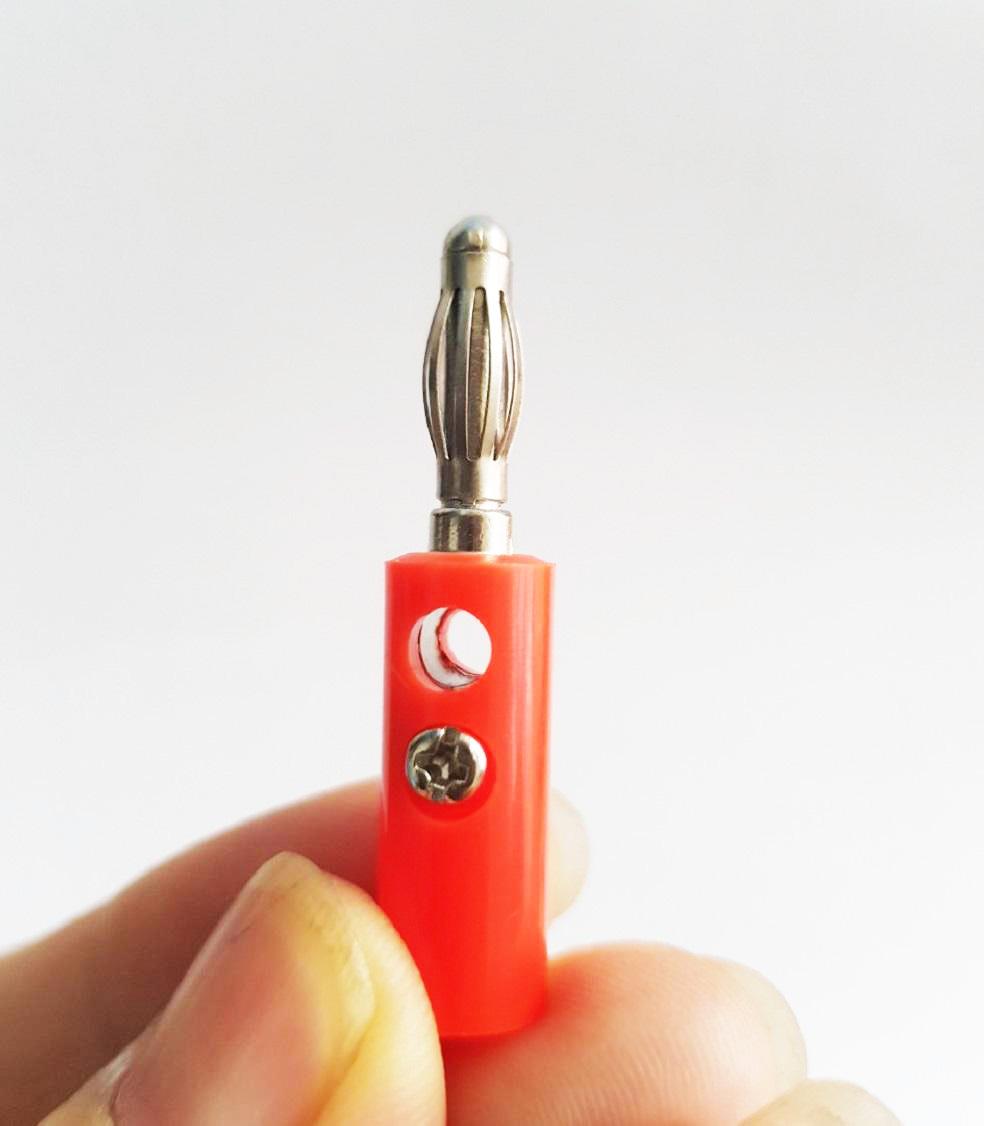 Bộ 10 Jack Bắp Chuối 910MR 4mm Đực ( 5 Đỏ - 5 Đen )