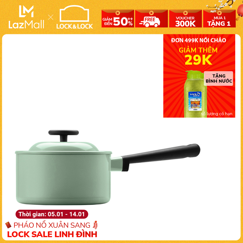 BÁO GIÁ Nồi Lock Lock | Shopee Lazada Sendo Tiki mới nhất 44 LDE1181IH - Nồi Lock&Lock DECORE 18CM - màu Mint