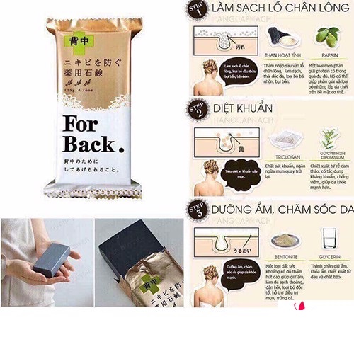 [HCM]Xà bông giảm mụn lưng pelican (Nhật Bản)