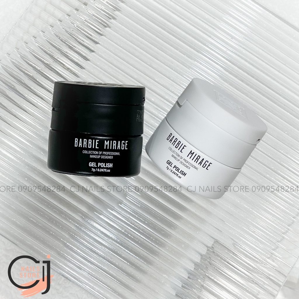 {CJ Nails Store} Gel vẽ nét trắng đen Barbie cao cấp