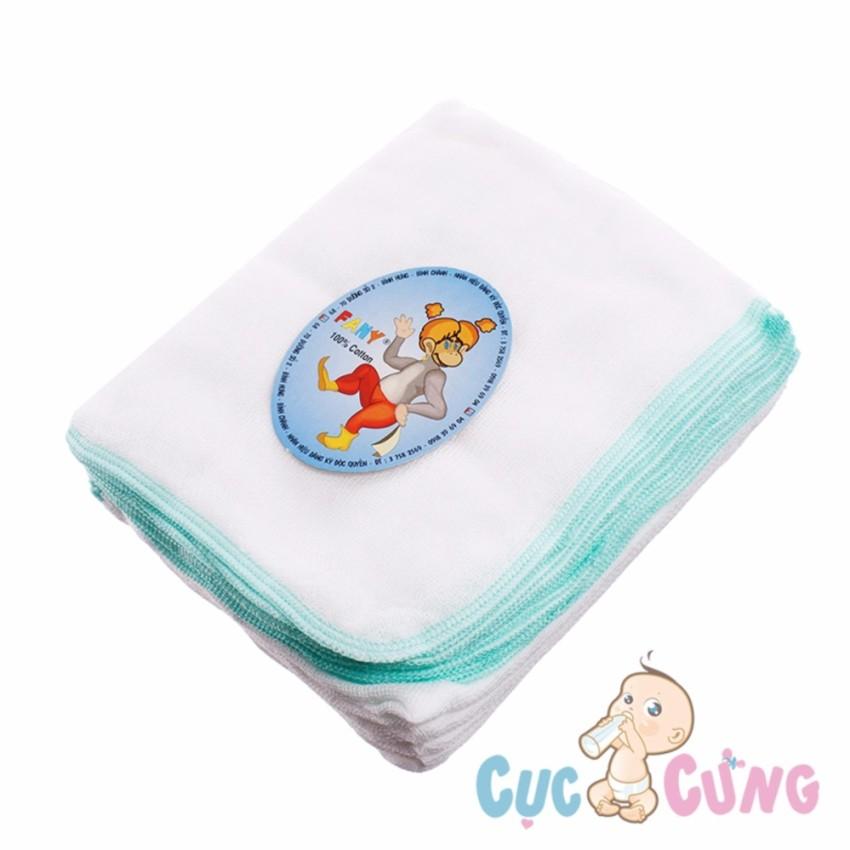 Khăn gạc Fany 3 lớp size nhỏ - 10 cái/gói - khan gac cho be