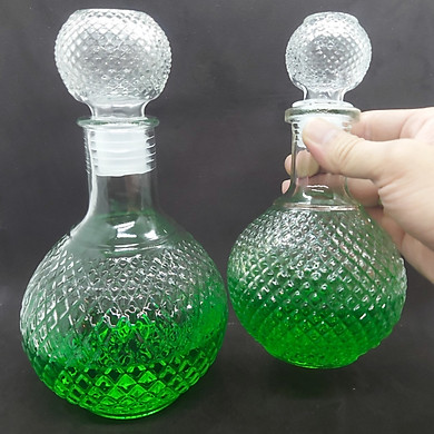 Bình Thủy Tinh 500ml Sang Trọng - Bình đựng rượu thủy tinh đẹp