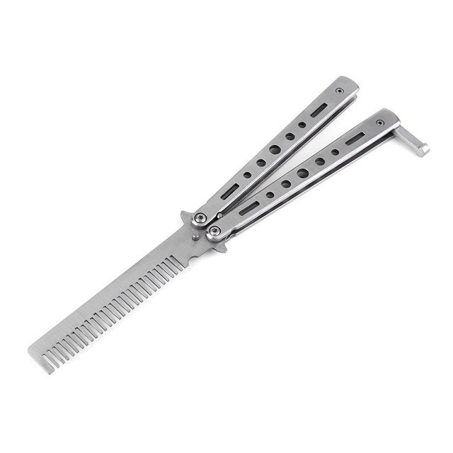 Lược chải tóc gấp gọn bằng inox không gỉ