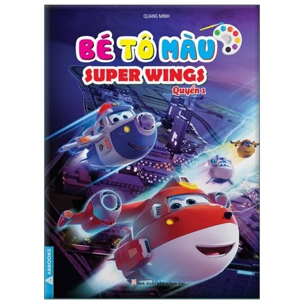 Sách - bé tô màu super wings q1