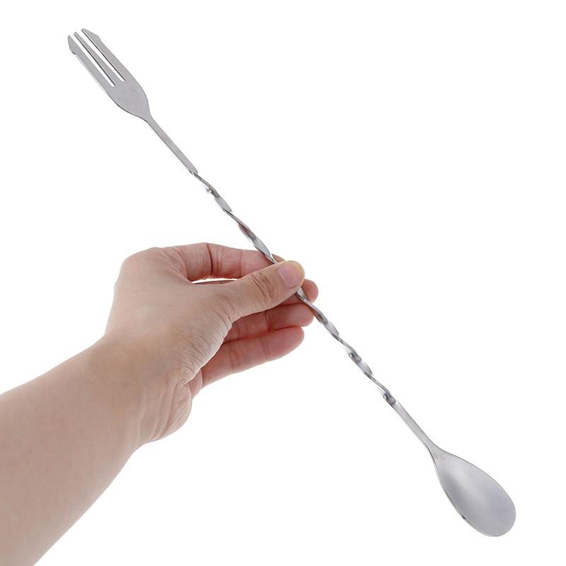 Thìa pha chế bar spoon 26cm hoặc 32cm (thìa bar, muỗng khuấy, thìa khuấy)