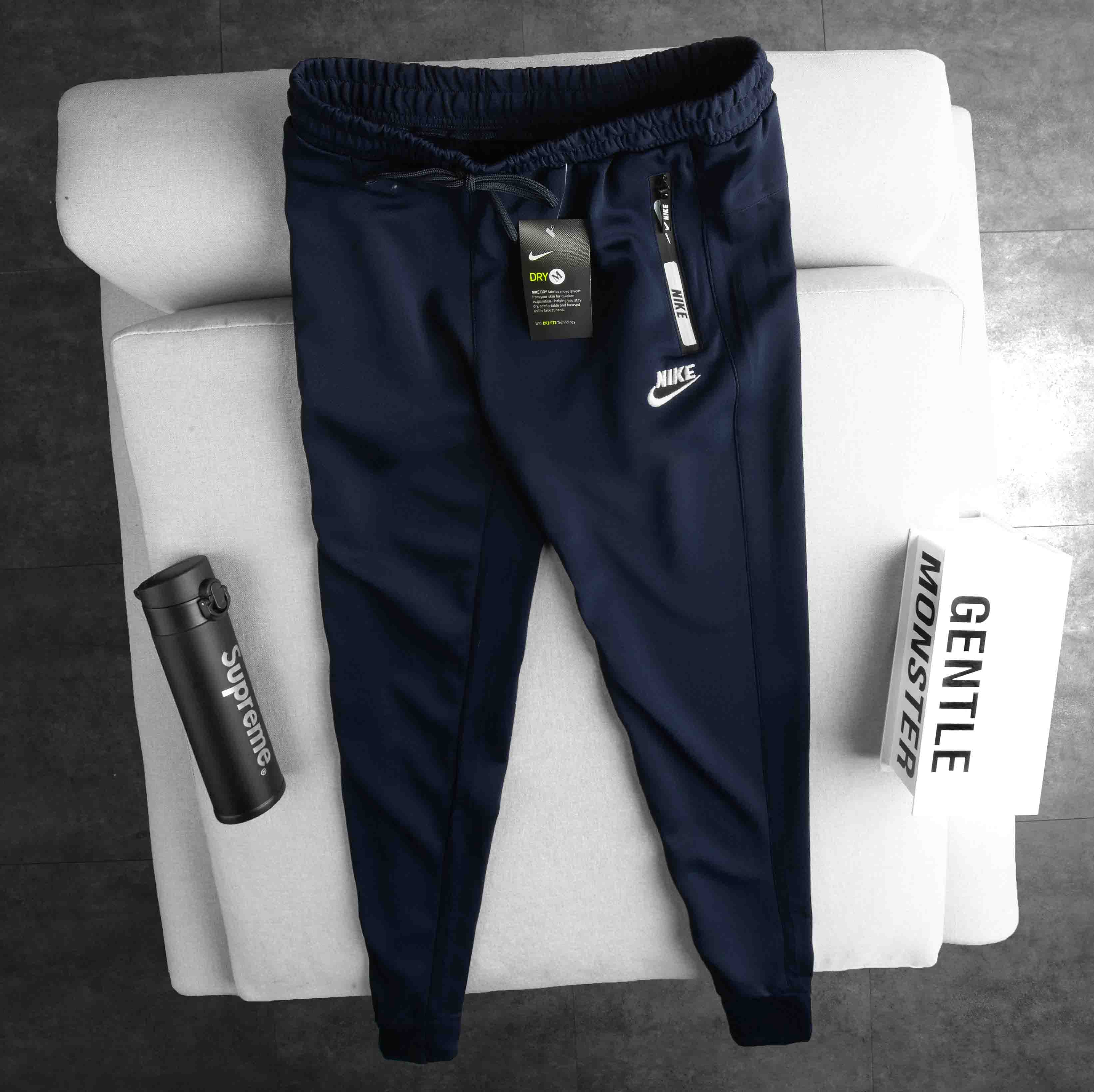 Quần jogger thể thao nam ống bo chất thun poly cao cấp