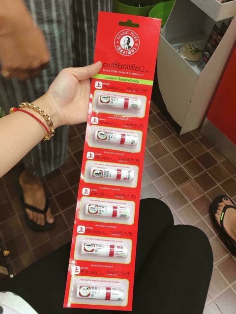 DÃY 6 ỐNG HÍT THÔNG MŨI, ĐỠ NGHẸT MŨI SIAN PURE